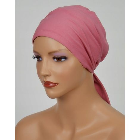 Pañuelo sencillo para la cabeza de mujer Aga 103, hecho de bambú, también para después de la quimioterapia. (1/5)