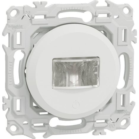 Schneider – Détecteur de mouvement 3 fils avec neutre – Activation automatique – Angle de détection 160° – Installation facile – Design blanc craie