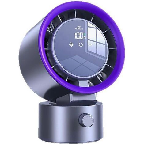 Rotorblattloser Ventilator, 100 Geschwindigkeitsstufen, leise und tragbar. (1/5)