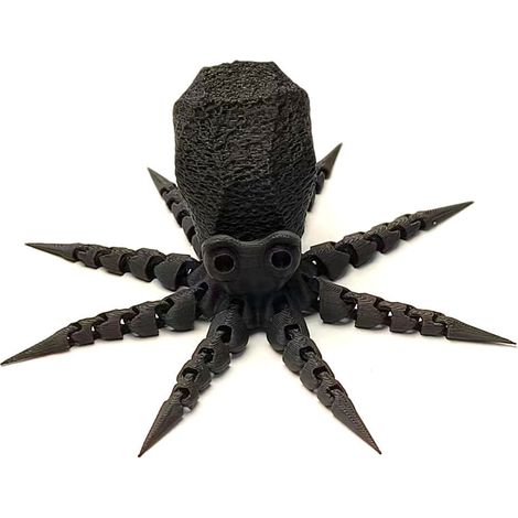 Poison Ink Fish - 3D Printed Movable Joint Ornament - Aquarium Decoration - 5.5 x 13.8 x 13.8 cm - 6 Colors Available - 1 Piece (1/2)