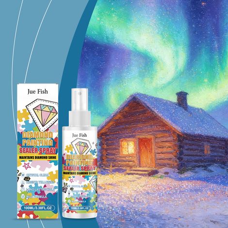 Spray fixateur pour peinture diamant - Anti-poussière, résistant à la décoloration et transparent pour les œuvres d'art faites main - 100 ml (1/5)