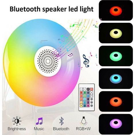 UFO BLUETOOTH LED-LAMPE WEISSES LICHT RGB-LAMPE 48W LAUTSPRECHER MUSIK