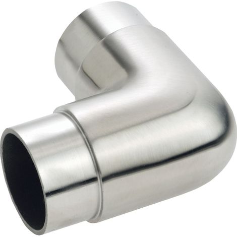 CROSO Rundbogen 90° kurz, für Rohr ø 42,4 x 2,0 mm, Edelstahl geschliffen V2A (1/3)