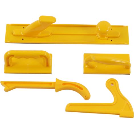 Bloc Poussoir de sécurité, Poignée de Poussée, Outil de Bâton Poussoir, Travail du Bois, 5 Pièces, Kit Jaune, Ensemble d'ustensiles de Couleur, Bâton de Bâton, Outil de Pub, (1/5)