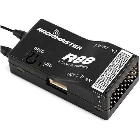 Le récepteur Radiomaster R88 V2 a une gamme de fréquences de 2400 à 2483,5 MHz. (1/5)