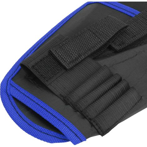 2 Pièces Pochette Ceinture pour Perceuse Électrique, Sac Multifonction Portable pour Outils d'Électricien sans Fil, Bord Bleu