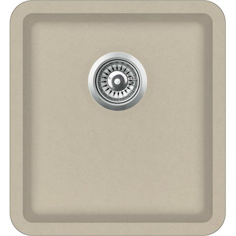 Lavello cucina lavabo singolo 42 x 46 cm granito beige 020002353
