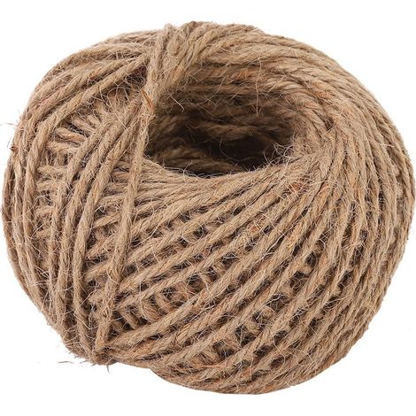Ficelle de jute naturelle pour plantes de jardin, pieds de vigne, corde, loisirs créatifs, cadeau (50 m) (1/5)