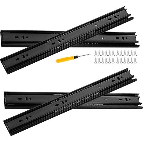 Glissières de tiroir (2 paires) pour armoires (450 mm) (1/5)