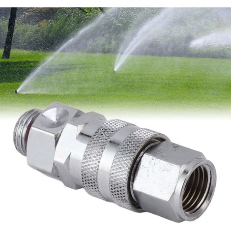360° drehbarer Adapter für Hochdruckreiniger, G3/8-Anschlüsse, massives Kupfer, verdrehsicher, Dichtungen inklusive (1/5)