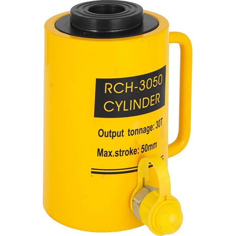 Cilindro hidráulico de pistón hueco, capacidad de 30 T, carrera de 100 mm, 30 T 2 pulgadas (1/2)