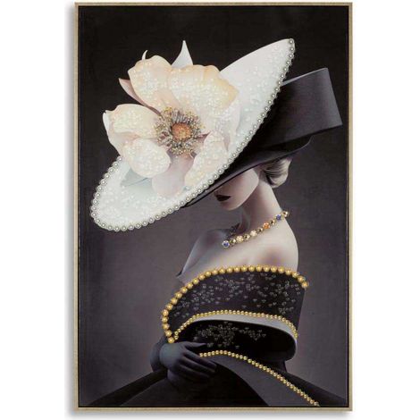 LAQUARED WALL PANTING WITH FRAME  WIEN HAT -B-  CM 62X4X92 (1/4)