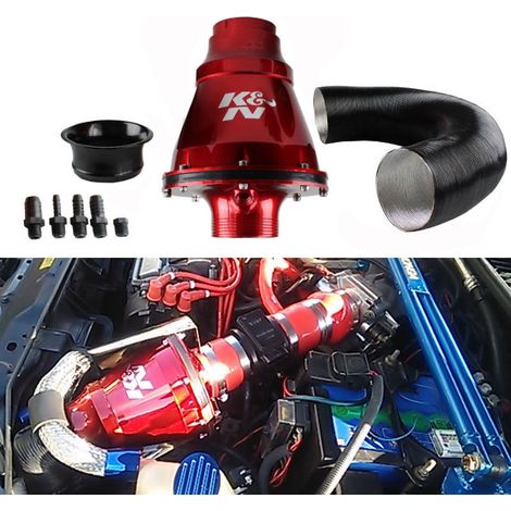 Pièces de modification automobile, filtre à air à haut débit en forme de champignon, compatible avec les filtres à air Apollo - bleu.
