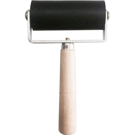 Rouleau En Caoutchouc - Pour Gravure Sur Linoléum Et Blocs De Sculpture - Diamètre 50 Mm - Longueur 120 Mm - 1 Pièce (1/5)