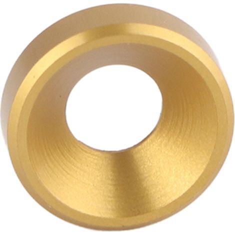 Lot de 10 rondelles à tête fraisée anodisées M4 en alliage d'aluminium doré (1/5)