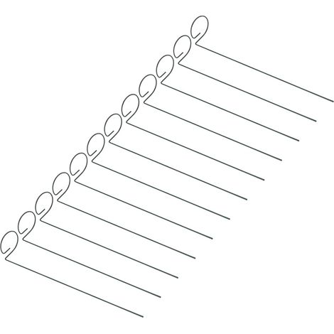 12 Pieces Reusable Iron Plant Stakes with Rings for (1/5)