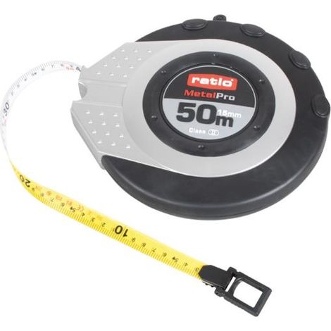 Mètre déroulant 50 m Ratio bicouleur MetalPro - talla