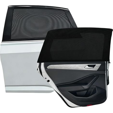 Pare Soleil Voiture, Chaussette Soleil par Bloquer Les Rayons UV  Universel Véhicule Pare Soleil pour Vitres Latérales, Chaussette pour Animaux Compatible avec la Plupart des Auto (1/5)