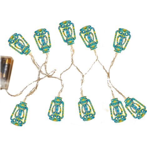 Lichterkette in Halbmondform, 1,5 m, 10 LEDs, warmweiß (1/5)