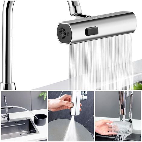Robinet Cuisine Cascade 360° 3 Fonctions Haute Pression (1/5)