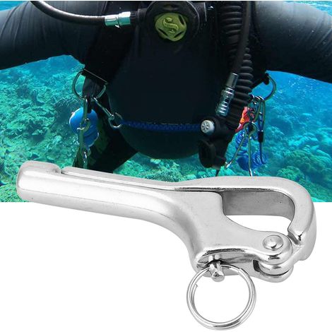Acier inoxydable résistant, mousqueton à dégagement rapide pour bateau, voilier, 4 pouces (1/5)