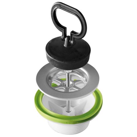 Piletta simplex con tappo maniglia bonomini 1"1/4 - diam. totale 66 mm