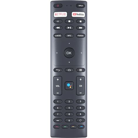 Télécommande pour téléviseurs intelligents LED LCD 4K UHD MARQ et RCA RTAQ5033, RTAU5004 et RTAQ5033 compatibles Android.