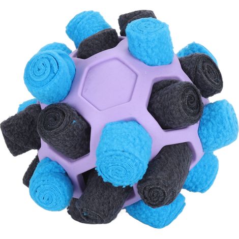 Balle de fouille interactive pour chien, distributeur de friandises, jouet olfactif et puzzle pour chiots de petite, moyenne et grande taille, violet (1/5)