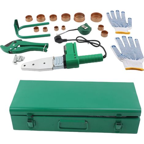 800W Pipe Welder, IP54 Rated, Water Fusion Welding Machine with 6 Pairs of Die Heads and Cutter (1/5)
