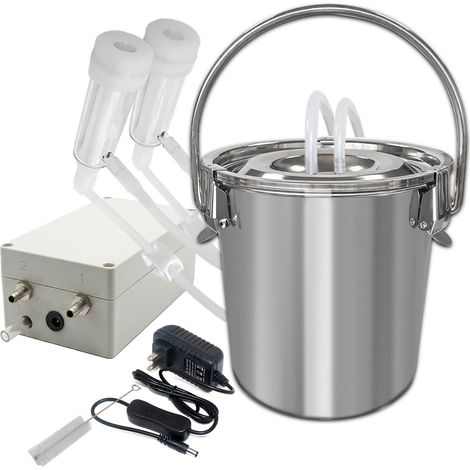 Machine À Traire - 5 L - Design Pulsé Biomimétique - Prise UE - Pour Chèvres Et Moutons - Usage Quotidien En Élevage (1/5)