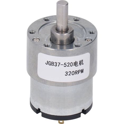 Moteur à engrenages CC, boîtier en alliage d'aluminium antirouille, bobine en laiton à faible friction, réversible, 24 V, 66 tr/min (1/5)