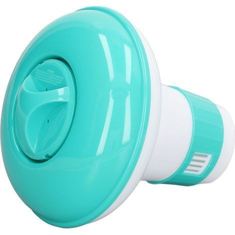 Automatischer schwimmender Chlorspender für Schwimmbäder, Höhe 13 cm, aus PP, Zubehör für die Wasseraufbereitung. (1/5)