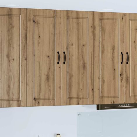 vidaXL Wall Cabinet PORTO Artisan Oak 80 x 31 x 100 cm Engineered Wood (1/5)
