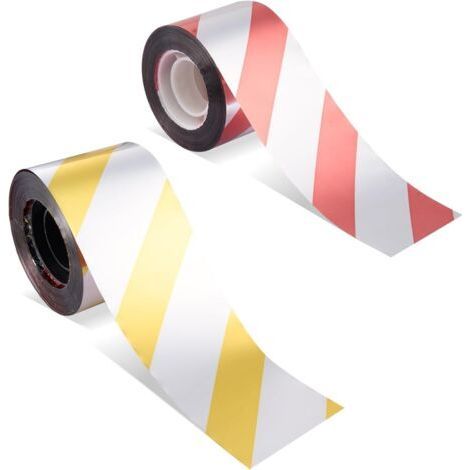 Red and yellow anti-bird tape (4.8 cm x 100 m), reflective and holographic, to repel birds and pigeons (1/5)