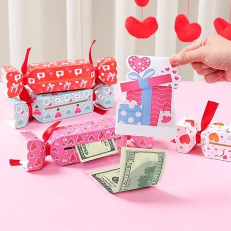 Piece Surprise Valentine's Day Cash Box, Surprise Gift Box, Valentine's Day Money Box, Candy Shape Party Money Box for Lovers (1/3)