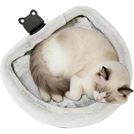 Lit pour Chat de Bureau Nid Pliable Lavable Idéal Maison Bureau Étagère Porte pour Chatons et Chats de Toutes Tailles, Bureau Maison Mur Étagère Porte (1/5)