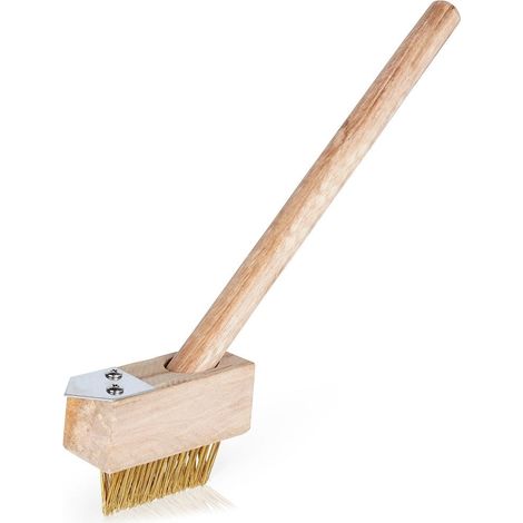 Brosse à désherber, brosse à pavage avec grattoir 35 cm
