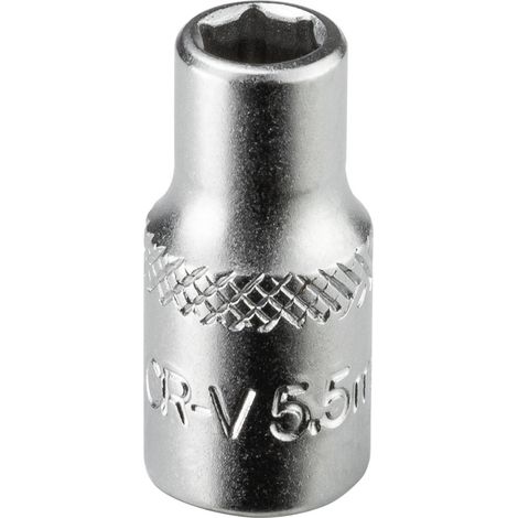 Nástrčkový kľúč / orech krátky 5,5 mm 1/4" (1/3)