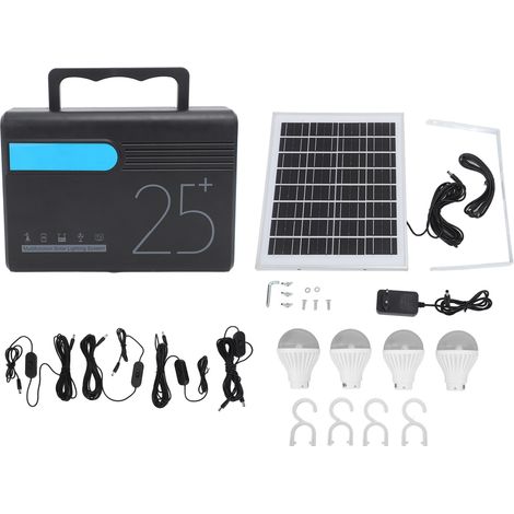 Jeffergarden – Centrale électrique portable 12V – Générateur solaire avec panneau 35,5 x 28,5 cm – Alimentation mobile 25 200 mAh – Prise UE 100-240V (1/5)