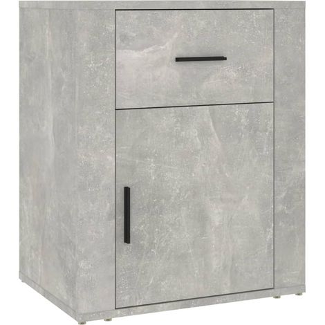Maison Exclusive - Nachttisch Betongrau 50x36x60 cm Holzwerkstoff