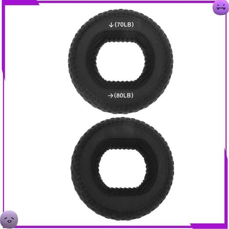 VGEBY anneau d'entraîneur de force de poignée en silicone VGEBY Anneau d'entraîneur de force piercing nez Noir, Noir, 70-80LB (1/5)