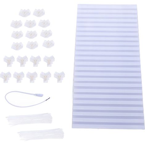 Kit luminaire LED hexagonal plafond atelier 17280 lm blanc 6500K IP54 garage entrepôt sous-sol salle de sport (1/5)