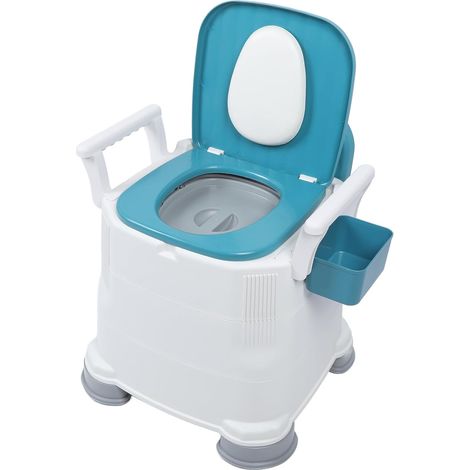 Bedside Commode Toilet Chair Height Adjustable Anti Slip