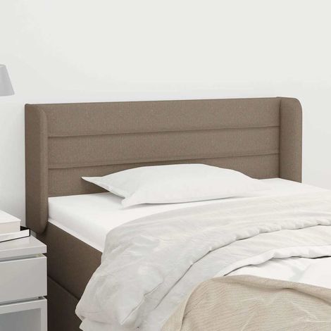 vidaXL Cabecero de tela gris taupe 83x16x78/88 cm (1/5)