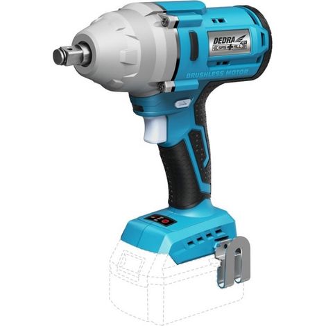KLUCZ UDAROWY AKUMULATOROWY 1/2'' 18V 650NM 0AH SAS+ - DED7157 (1/5)