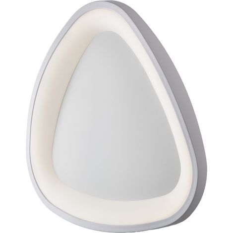 Plafoniera Moderna Triangolare Anna Led Integrato In Alluminio Bianco (1/2)