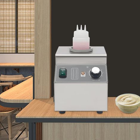 Chauffe-Sauce Électrique 100W Distributeur de Chocolat Bain-Marie Professionnel, Maintien Température, Chauffe-Sauce pour Cuisines Restauration Buffets Fast-Foods Chauffe-Sauce Sucrée ou Salée