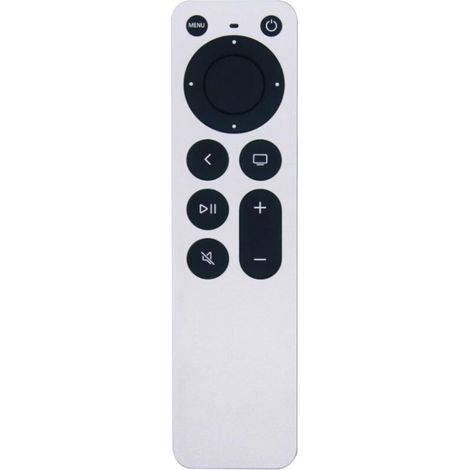 Telecomando di ricambio per Apple TV 4K di prima, seconda, terza e quarta generazione, compatibile con i modelli A1156, A1427, A1469, A1378, universale/in plastica, per Apple TV2 e TV3. (1/4)