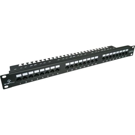 Alantec PK001 Panel de conexión UTP cat.6, 24 puertos LSA con estante 1U 19