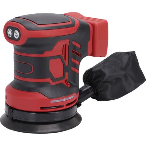 Ponceuse électrique orbitale 125 mm, moteur sans balais 300 W, 6 vitesses, pour le polissage du bois, du métal et des meubles, compatible avec les batteries 18 V (1/5)